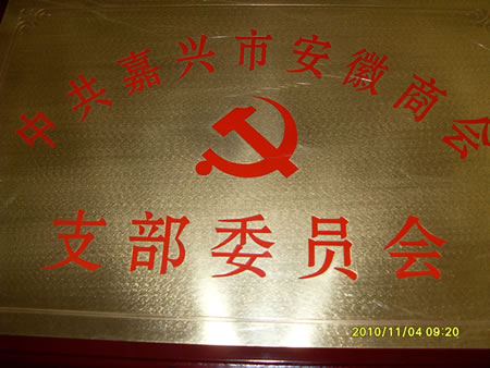 中共嘉兴市安徽商会支部委员会成立于2010年7月2日