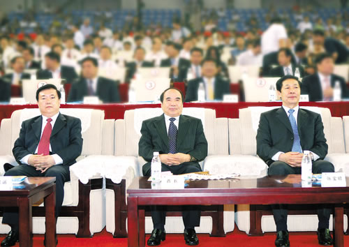 刘业政会长、李道彬常务副会长参加第六届中国国际徽商大会